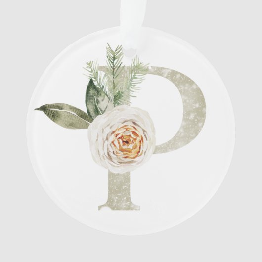 Personalisierte Weihnachtsschmuck mit Ihren Initia Ornament (Vorderseite)