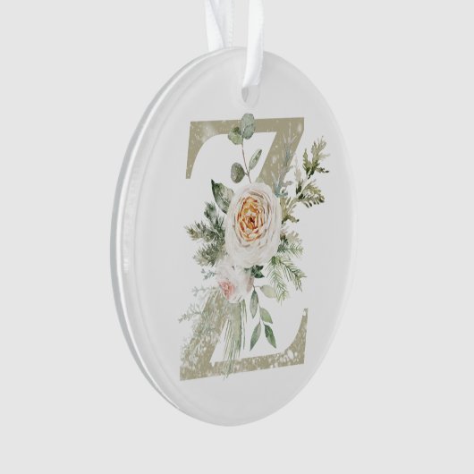 Personalisierte Weihnachtsschmuck mit Ihren Initia Ornament (Vorderseite)