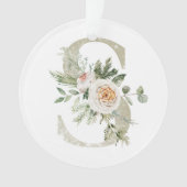 Personalisierte Weihnachtsschmuck mit Ihren Initia Ornament (Vorderseite)