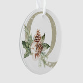 Personalisierte Weihnachtsschmuck mit Ihren Initia Ornament (Vorderseite)