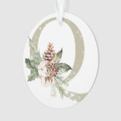 Personalisierte Weihnachtsschmuck mit Ihren Initia Ornament (Vorderseite)