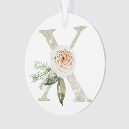 Personalisierte Weihnachtsschmuck mit Ihren Initia Ornament (Vorderseite)