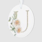 Personalisierte Weihnachtsschmuck mit Ihren Initia Ornament (Vorderseite)