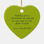 Personalisierte Weihnachtsschmuck modern bunt (Hinten)