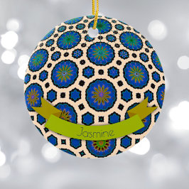 Personalisierte Weihnachtsschmuck modern bunt