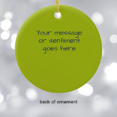 Personalisierte Weihnachtsschmuck modern bunt