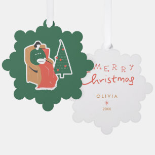 Personalisierte Weihnachtsschmuck - Niedlicher Url Ornament Karte