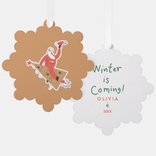 Personalisierte Weihnachtsschmuck - Niedlicher Url Ornament Karte