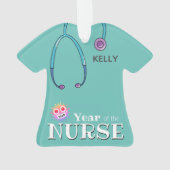 Personalisierte Weihnachtsschmuck Ornament (Rückseite)