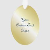 Personalisierte Weihnachtsschmuck Ornament (Rückseite)
