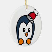 Personalisierte Weihnachtsschmuck - Pinguin (Rechts)
