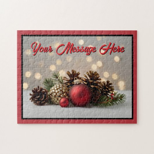 Personalisierte Weihnachtsschmuck Puzzle (Horizontal)