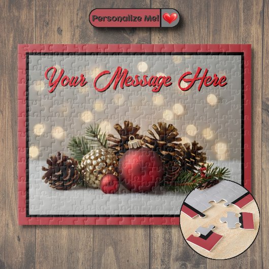 Personalisierte Weihnachtsschmuck Puzzle
