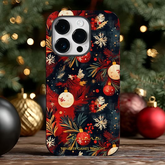 Personalisierte Weihnachtsschmuck und Kiefer Case-Mate iPhone Hülle