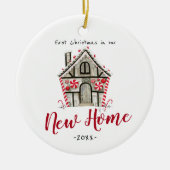 Personalisierte Weihnachtsschmuck unserer neuen Zu (Vorne)