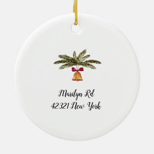 Personalisierte Weihnachtsschmuck unserer neuen Zu (Hinten)