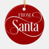 Personalisierte Weihnachtsschmuck vom Weihnachtsma (Vorne)