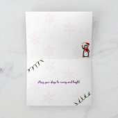 Personalisierte Weihnachtsschmuckkarte 6 Feiertagskarte (Innenseite)