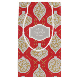 Personalisierte Weihnachtsschmuckmuster Kleine Geschenktüte
