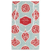 Personalisierte Weihnachtsschmuckmuster Kleine Geschenktüte (Vorderseite)