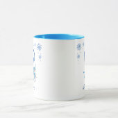 Personalisierte Weihnachtsschneeflocken Monogram S Tasse (Zentrum)