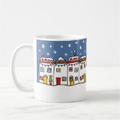 Personalisierte Weihnachtsschneeszene Tasse Gesche (Links)