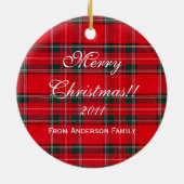 Personalisierte Weihnachtsschokolade Labrador Welp Keramik Ornament (Hinten)