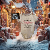 Personalisierte Weihnachtsschwangerschaft Baby Strampler