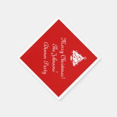 Personalisierte Weihnachtsservietten mit Weihnacht Serviette (Ecke)