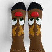 Personalisierte Weihnachtssocken der Reindeer Socken (Oben)