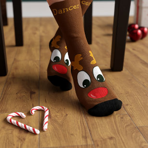 Personalisierte Weihnachtssocken der Reindeer Socken