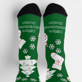 Personalisierte Weihnachtssocken - Grün Socken