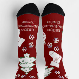 Personalisierte Weihnachtssocken - Rot Socken