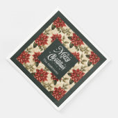 Personalisierte Weihnachtsstern-Tischdecken im Cot Serviette (Ecke)