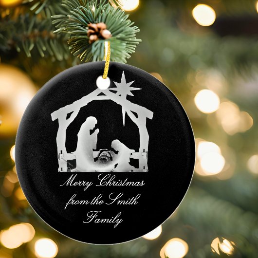 Personalisierte Weihnachtssterne Keramik Ornament