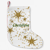 Personalisierte Weihnachtssterne niedlich Kleiner Weihnachtsstrumpf (Vorderseite)