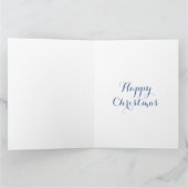 Personalisierte Weihnachtsstraße Schneeszene Karte (Innenseite)