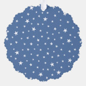 Personalisierte Weihnachtsstraße Schneeszene Ornament Karte (Rückseite)