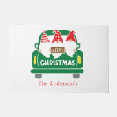 Personalisierte Weihnachtsstürme im Lkw-Urlaub Fußmatte (Vorderseite)