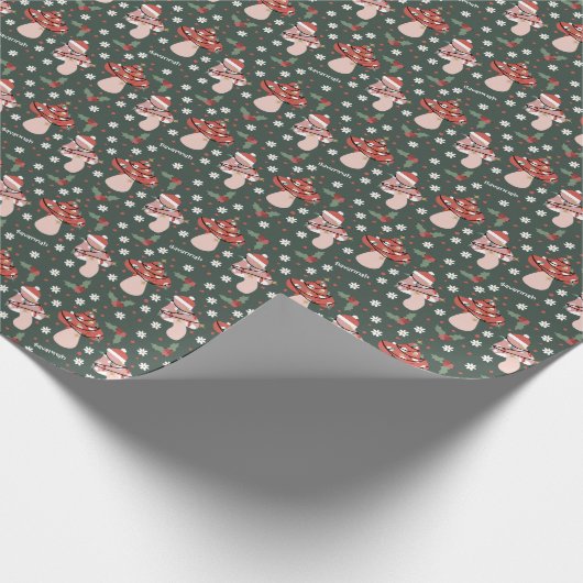 Personalisierte Weihnachtssumpferräume Geschenkpapier (Ecke)