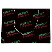 Personalisierte Weihnachtstasche, Party Große Geschenktüte (Vorderseite)