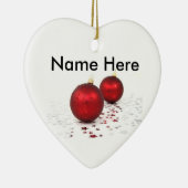 Personalisierte Weihnachtsverzierung Keramik Ornament (Rechts)