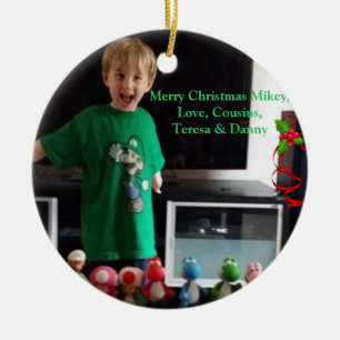 Personalisierte Weihnachtsverzierung Keramik Ornament
