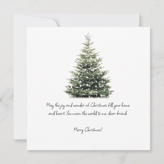 Personalisierte Weihnachtswünsche Card Frohe Weihn Einladung (Rückseite)