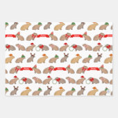 Personalisierte Weihnachtszeit Capybara Niedliche Geschenkpapier Set (Vorderseite)