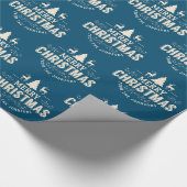 Personalisierte Weihnachtszeit Geschenkpapier (Ecke)
