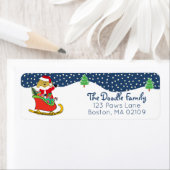 Personalisierte Weihnachtszeit Golden Doodle (Insitu)