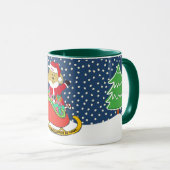 Personalisierte Weihnachtszeit Golden Doodle Tasse (VorderseiteRechts)
