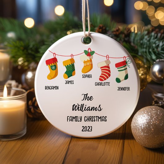Personalisierte Weihnachtszeit mit 5 individuellen Keramik Ornament