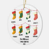 Personalisierte Weihnachtszeit mit 8 individuellen Keramik Ornament (Links)